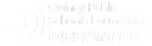 Quincy Public Schools Foundation white logo