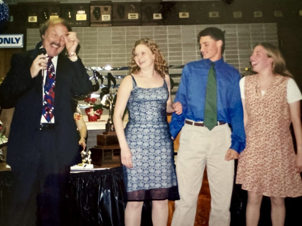 Dan Sherman with music award winners