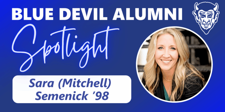 Alumni Spotlight Website Graphic - Sara Semenick ’98