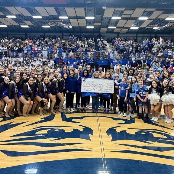 Annual Campaign Announcement 2023 in the Blue Devil Gym